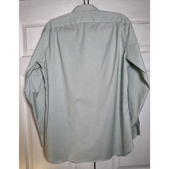 J Crew Men's Large 16 33 Ludlow Button Front Slim Fit Shirt Checkered - Picture 7 of 10